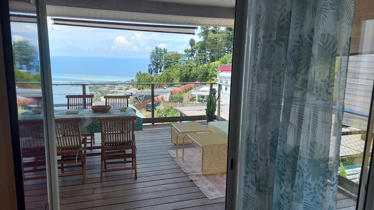 Studio Vaimiti Pour 2 Personnes Vue Mer Et Moorea Faaa Exterior photo